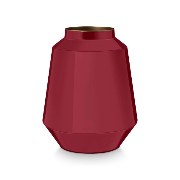 Pip Studio Vase Metal Pink 29cm | Allium Interiors