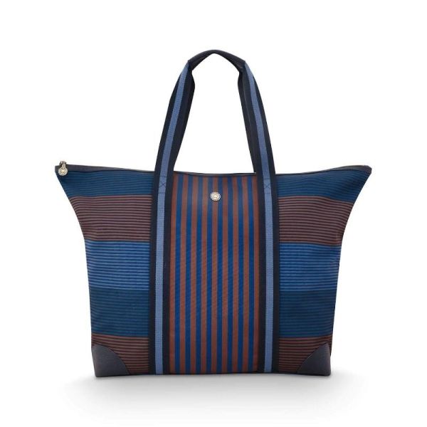 Pip Studio Tote Bag Tilda Stripe Blue Large | Allium Interiors