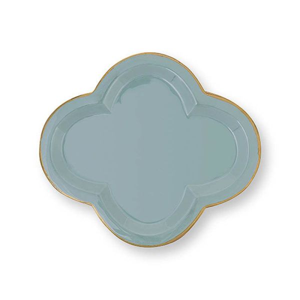 Pip Studio Tray Enamel Fancy Blue Small | Allium Interiors