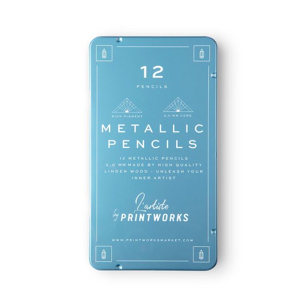 Printworks Colour Pencils Metallic Set of 12 | Allium Interiors