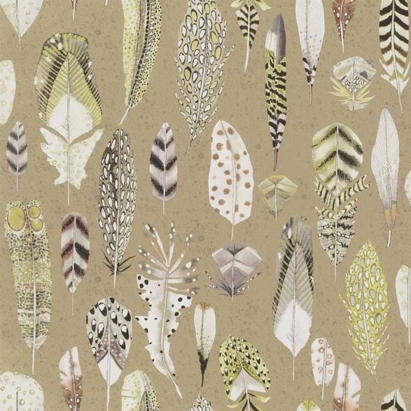 Designers Guild Wallpaper Quill Gold | Allium Interiors