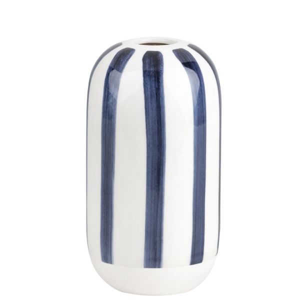 Räder Vase Ink Blue Stripe | Allium Interiors