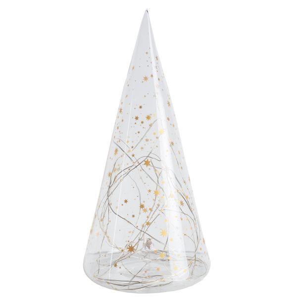 Räder Christmas Fir Tree Glass LED Gold Stars XL | Allium Interiors