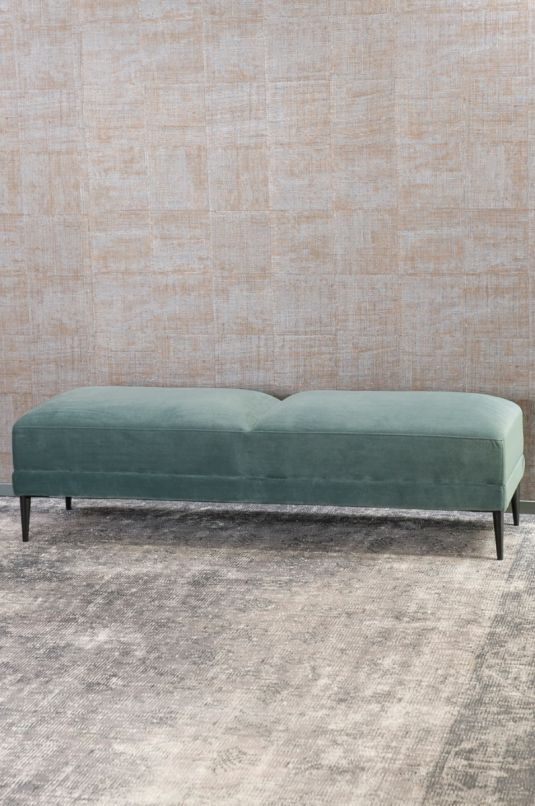 Bianca Lorenne Ottoman Renzo Ocean | Allium Interiors