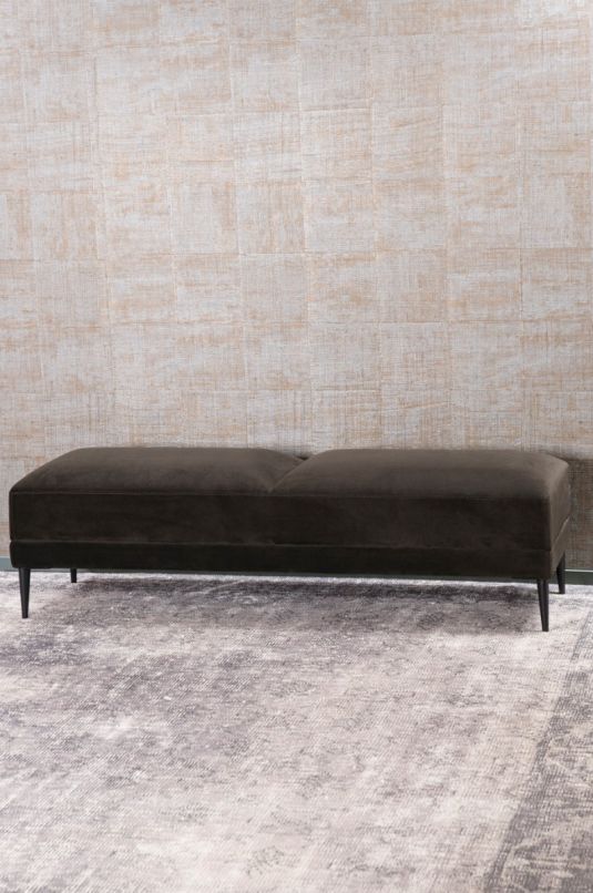 Bianca Lorenne Ottoman Renzo Walnut | Allium Interiors