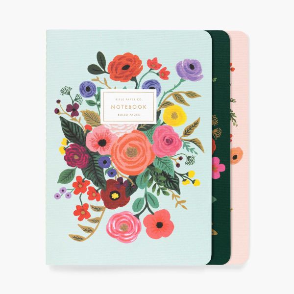 Rifle Paper Stitched Notebook Set Garden Party | Allium Interiors