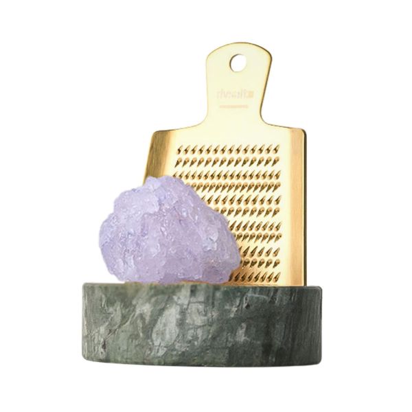 Rivsalt Salt Grater & Green Marble Stand | Allium Interiors