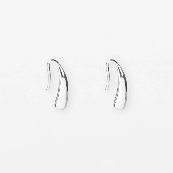 Stella+Gemma Earring Horse Shoe Hoop Silver | Allium Interiors