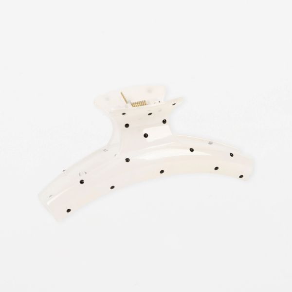 Stella+Gemma Hair Claw Oval Clear Dotty | Allium Interiors