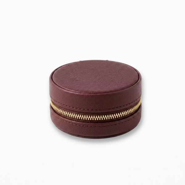 Stella+Gemma Jewel Box Round Small Dark Cherry | Allium Interiors