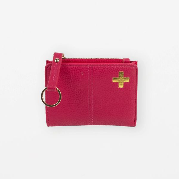 Stella+Gemma Keychain Wallet Raspberry | Allium Interiors