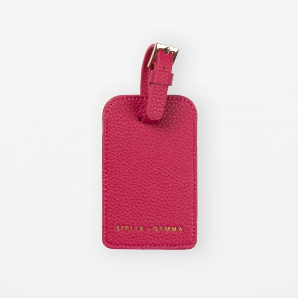 Stella+Gemma Luggage Tag Raspberry | Allium Interiors