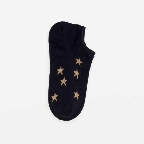 Stella+Gemma Socks Black Gold Stars | Allium Interiors