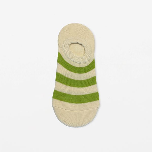 Stella+Gemma Socks Cream and Lime Stripe | Allium Interiors