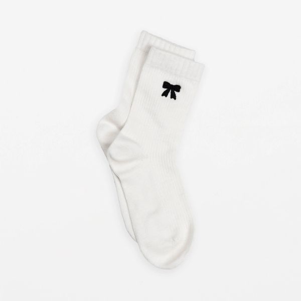 Stella+Gemma Socks White Black Bow | Allium Interiors