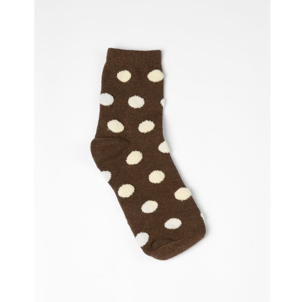 Stella+Gemma Socks Dots Coffee Cream | Allium Interiors