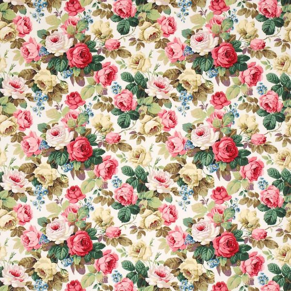 Sanderson Fabric Chelsea White/Pink | Allium Interiors