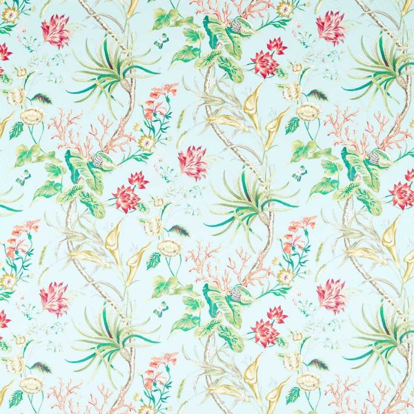 Sanderson Fabric Mauritius Fire Coral | Allium Interiors