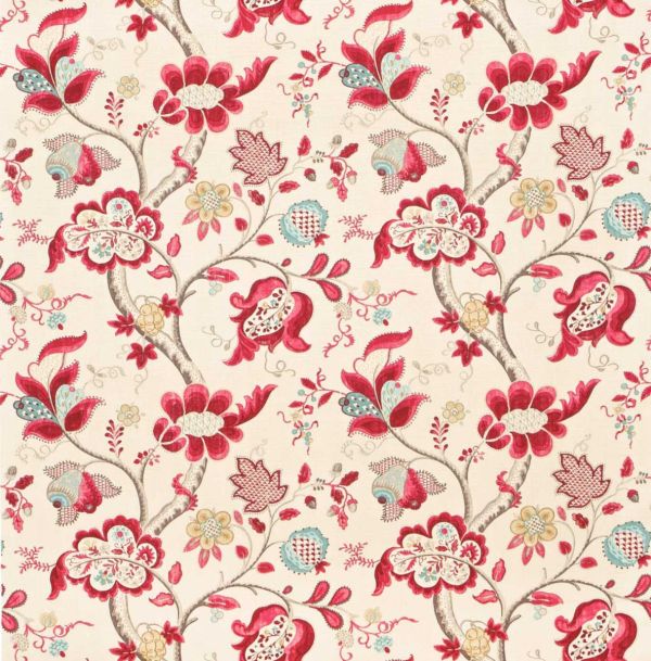 Sanderson Fabric Roslyn Berry/Slate | Allium Interiors