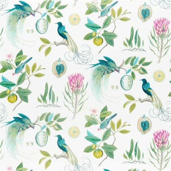 Sanderson Fabric Paradesia Botanical Green | Allium Interiors