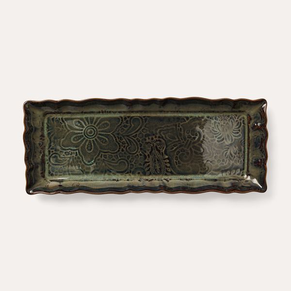 STHAL Arabesque Serving Tray Rectangle Fig | Allium Interiors