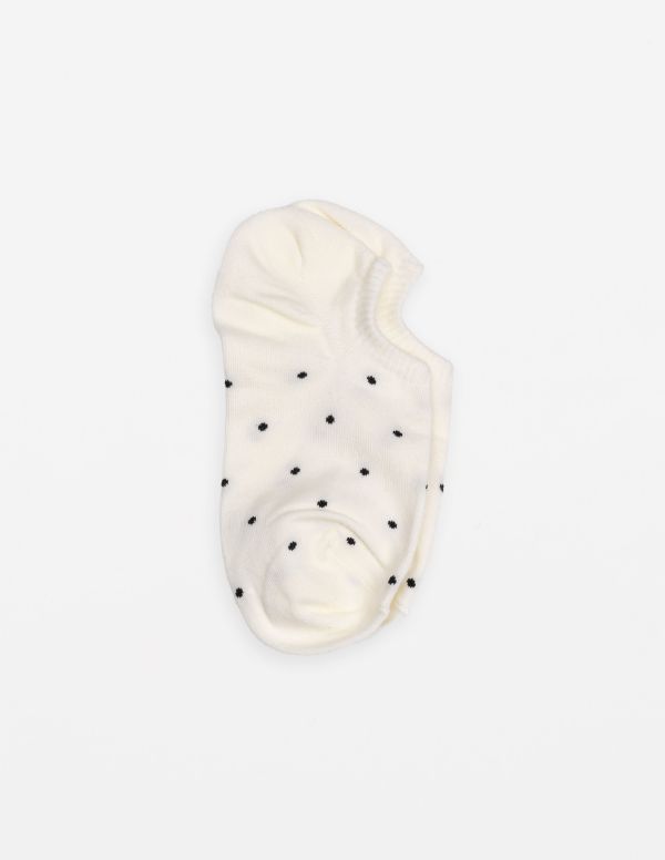 Stella+Gemma Socks White Tiny Black Dots | Allium Interiors