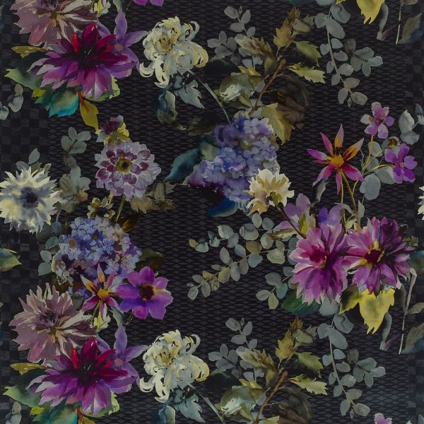 Designers Guild Fabric Shalimar Garden Amethyst  | Allium Interiors