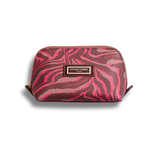 Otis Batterbee Makeup Bag Small Ruby Tiger | Allium Interiors