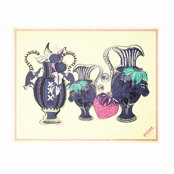 Pom Amsterdam Shawl Vases Cream | Allium Interiors