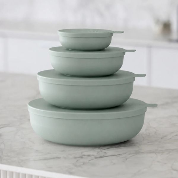 Styleware 4 Piece Nesting  Bowl Set Eucalyptus | Allium Interiors