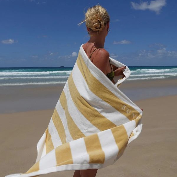 Sunnylife Luxe Beach Towel Butternut | Allium Interiors