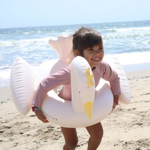 Sunnylife Kids Inflatable Pool Ring Princess Swan | Allium Interiors