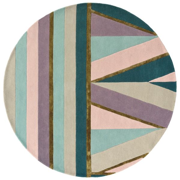 Ted Baker Rug Sahara Pink Round | Allium Interiors