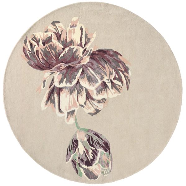 Ted Baker Rug Tranquility Beige Round | Allium Interiors