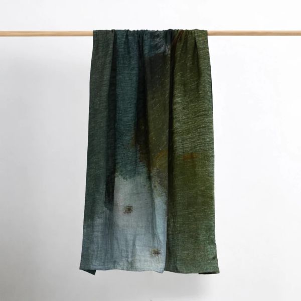 Thread Design Deep Dusk Linen Throw | Allium Interiors