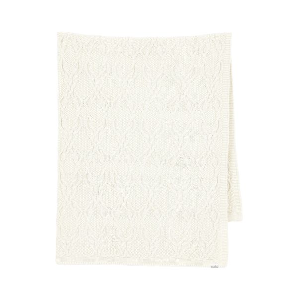 Toshi Organic Blanket Bowie Cream | Allium Interiors