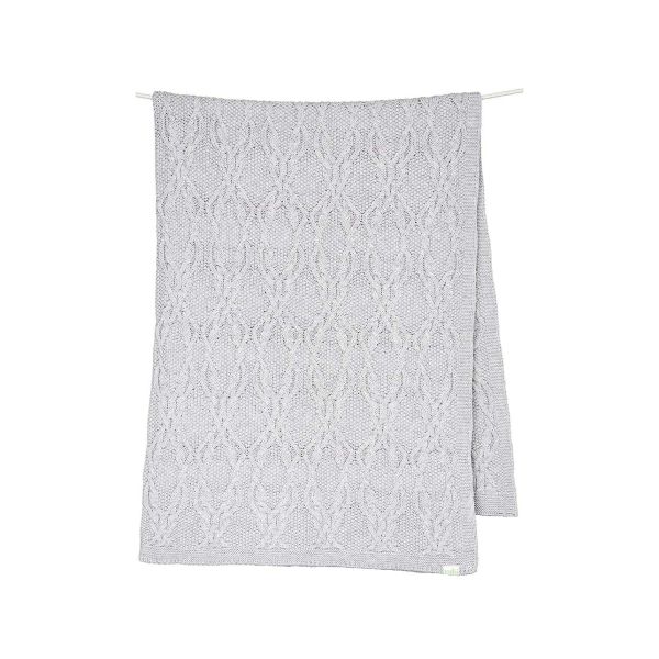 Toshi Organic Blanket Bowie Dove | Allium Interiors
