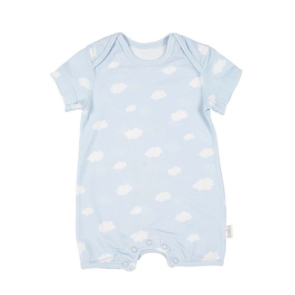 Toshi Baby Onesie Short Sleeve Clouds - 00 | Allium Interiors
