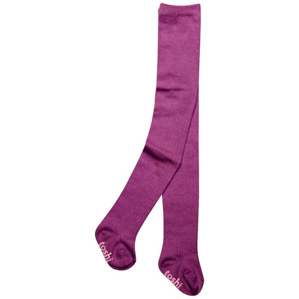 Toshi Organic Tights Footed Violet | Allium Interiors