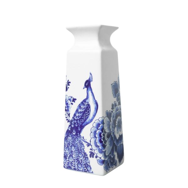Heinen Delft Blaw Vase Peacock | Allium Interiors
