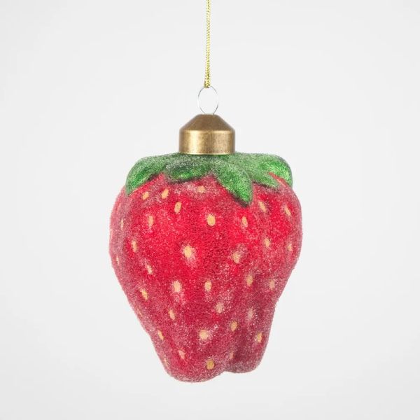 Vixen & Velvet Christmas Decoration Sugared Strawberry | Allium Interiors