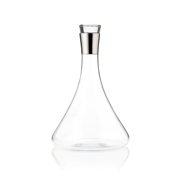 Viski Wine Decanter Chrome | Allium Interiors