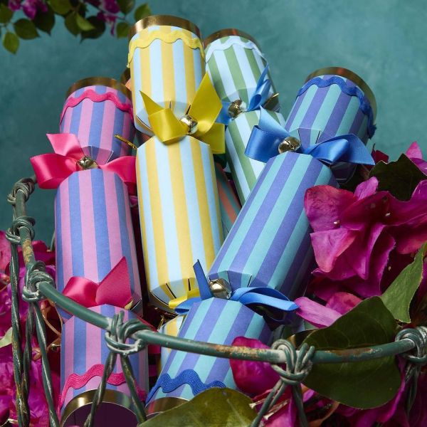 Vixen & Velvet Christmas Crackers La Dolce Vita Stripes | Allium Interiors