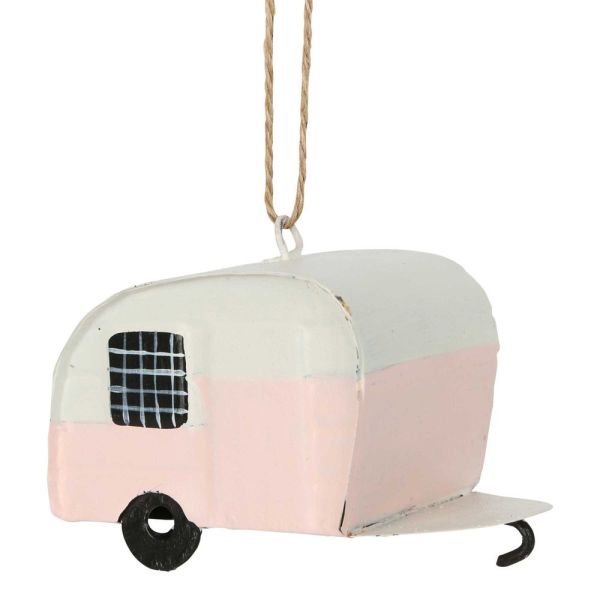 Vixen & Velvet Christmas Decoration Festive Caravan Pink  | Allium Interiors