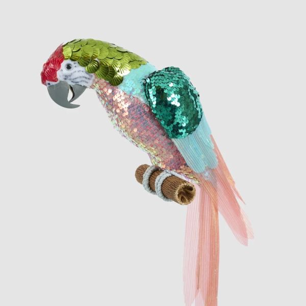 Vixen & Velvet Christmas Decoration Shimmsa Sequin Parrot | Allium Interiors