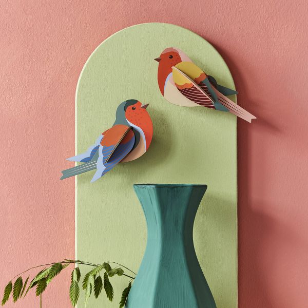 Studio Roof Garden Birds Robins Pair | Allium Interiors