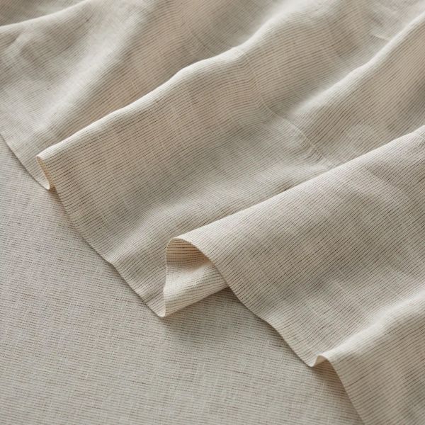 Weave Sova Savanna Pinstripe Flat Sheet | Allium Interiors