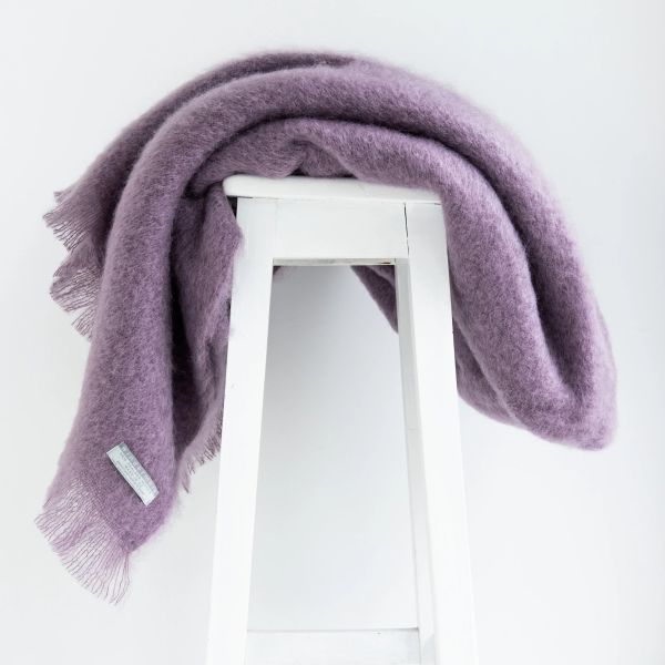 Windermere Mohair Throw Amethyst | Allium Interiors