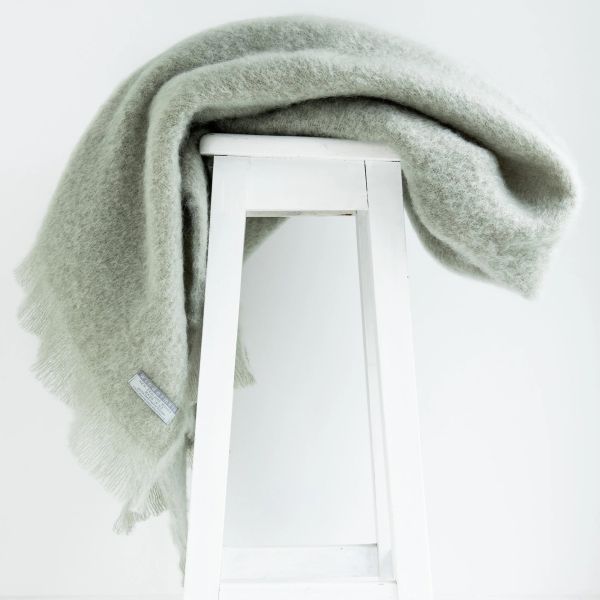 Windermere Mohair Throw Sage | Allium Interiors
