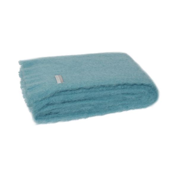 Windermere Mohair Throw Seaspray | Allium Interiors